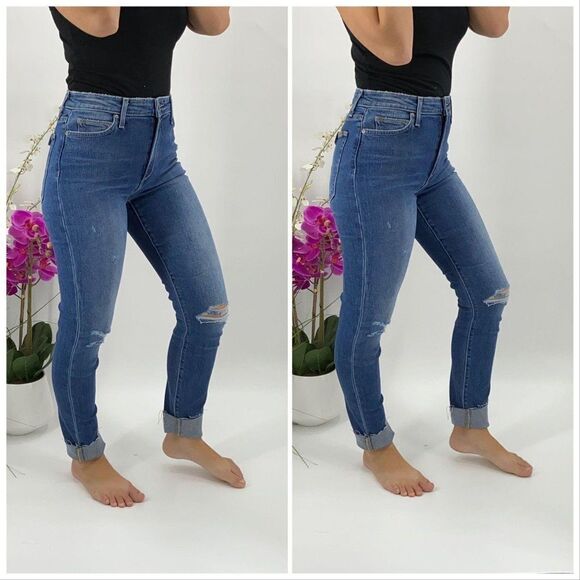 Denim NWT THE ICON mid rise skinny Ankle - Picture 1 of 6